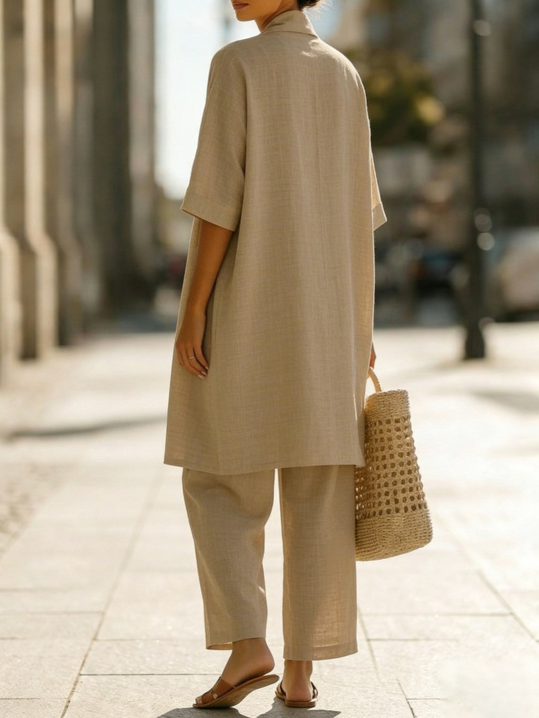 Effortless Linen-Cotton Three-Piece Set, photo 9
