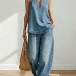 Women's Two-Piece Denim Set, photo 3