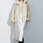 Oversized Teddy Jacket with Stand Collar, photo 4