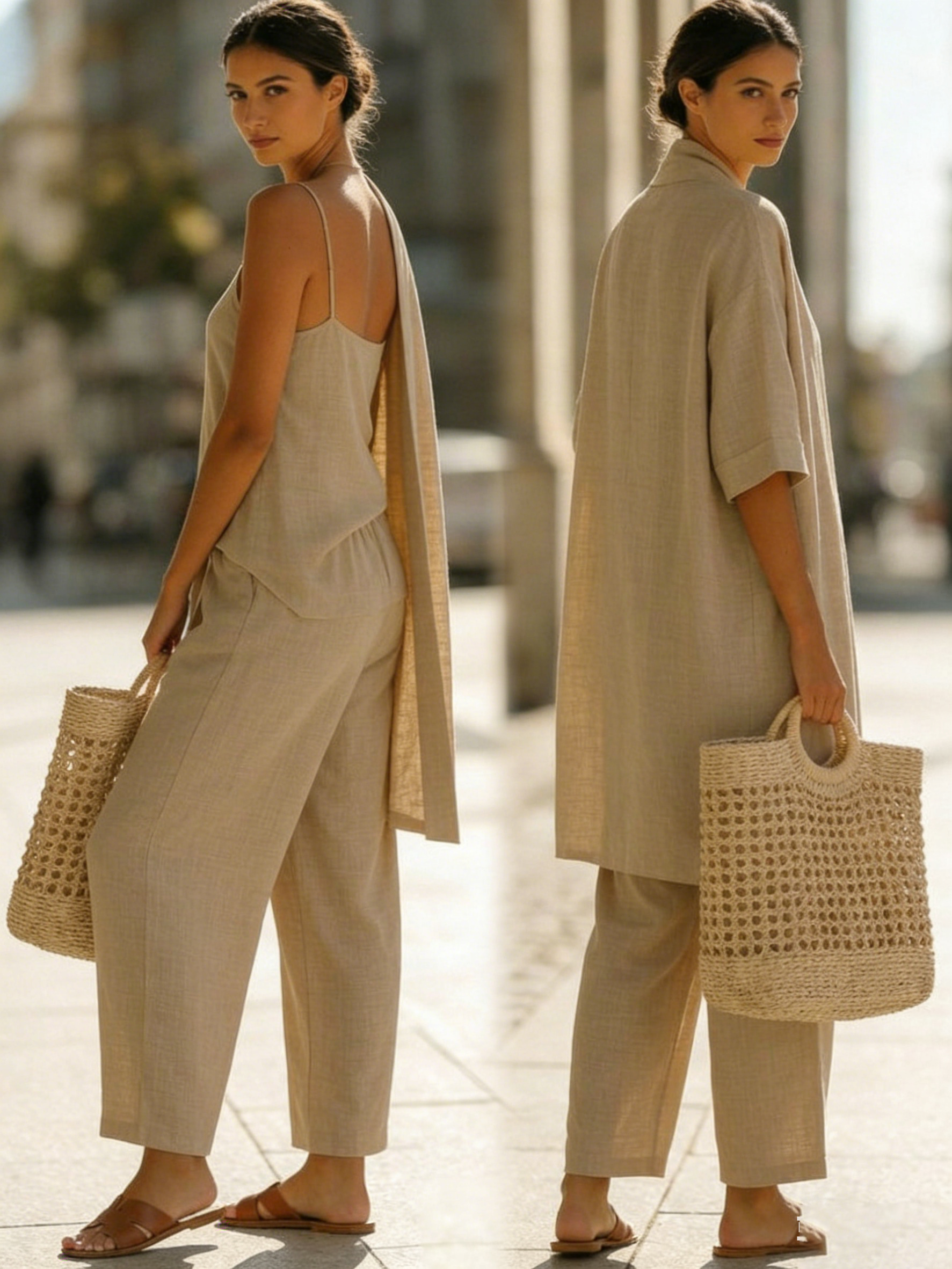 Effortless Linen-Cotton Three-Piece Set, photo 8