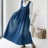 Women's Vintage Denim Maxi Dress, photo 6