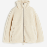 Oversized Teddy Jacket with Stand Collar, photo 6