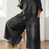 Women's Cotton Denim Jumpsuit, photo 9
