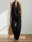 Women's Two-Piece Denim Set in Black