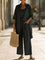 Effortless Linen-Cotton Three-Piece Set in Black