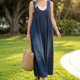 Women's Vintage Denim Maxi Dress, photo 7
