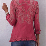Anouk Vintage Paisley Print Ruffled Jacket, photo 2