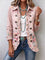 Women's Floral Ruffle Button-Front Jacket in Pink