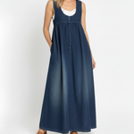 Women's Vintage Denim Maxi Dress, photo 2