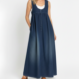 Women's Vintage Denim Maxi Dress, photo 2