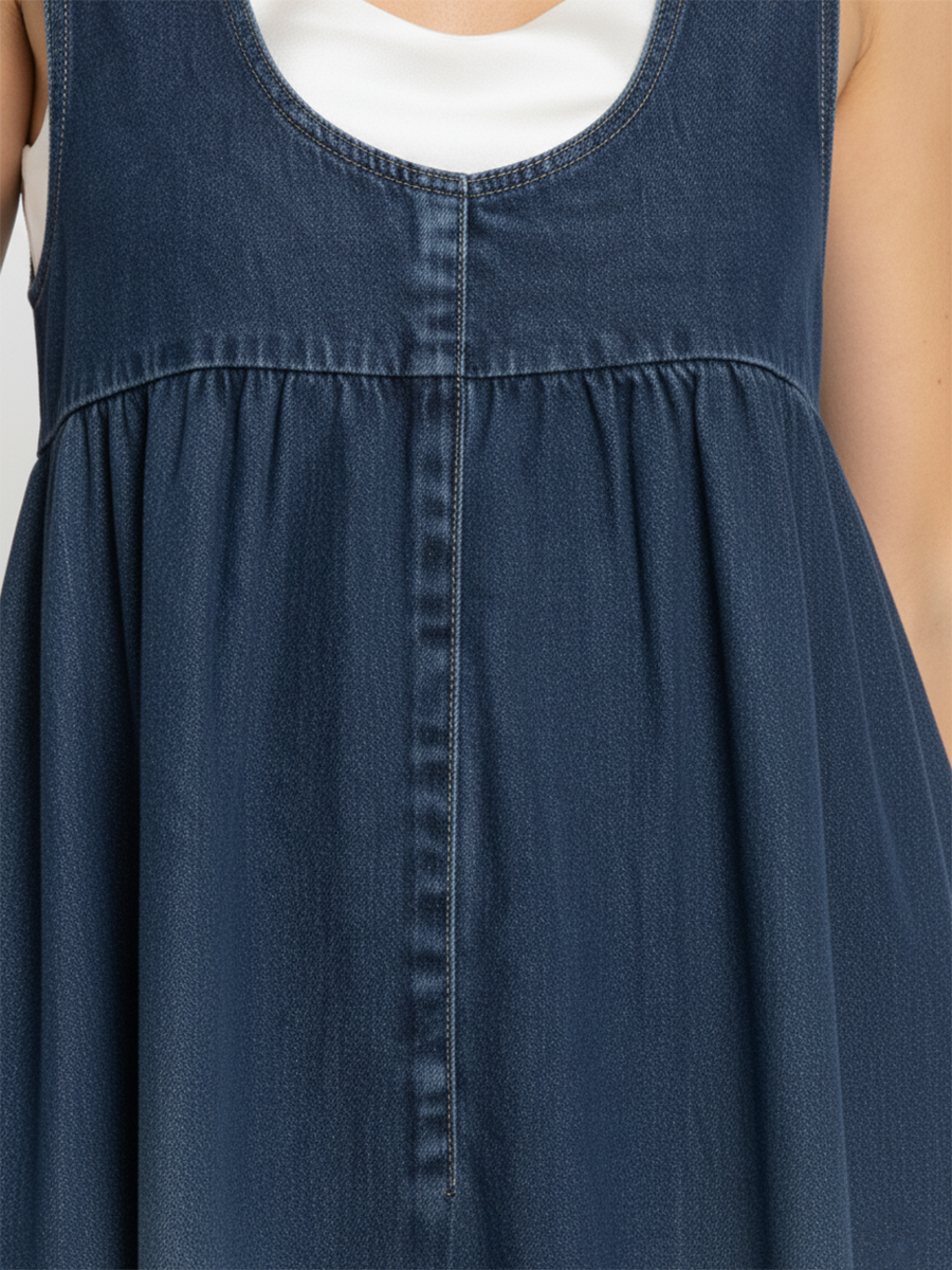 Women's Vintage Denim Maxi Dress, photo 3