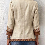 Vintage Bohemian Floral Ruffled Jacket, photo 2