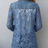 Women's Floral Lace Blazer, photo 2