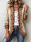 Vintage Bohemian Floral Ruffled Jacket in Tan & Brown