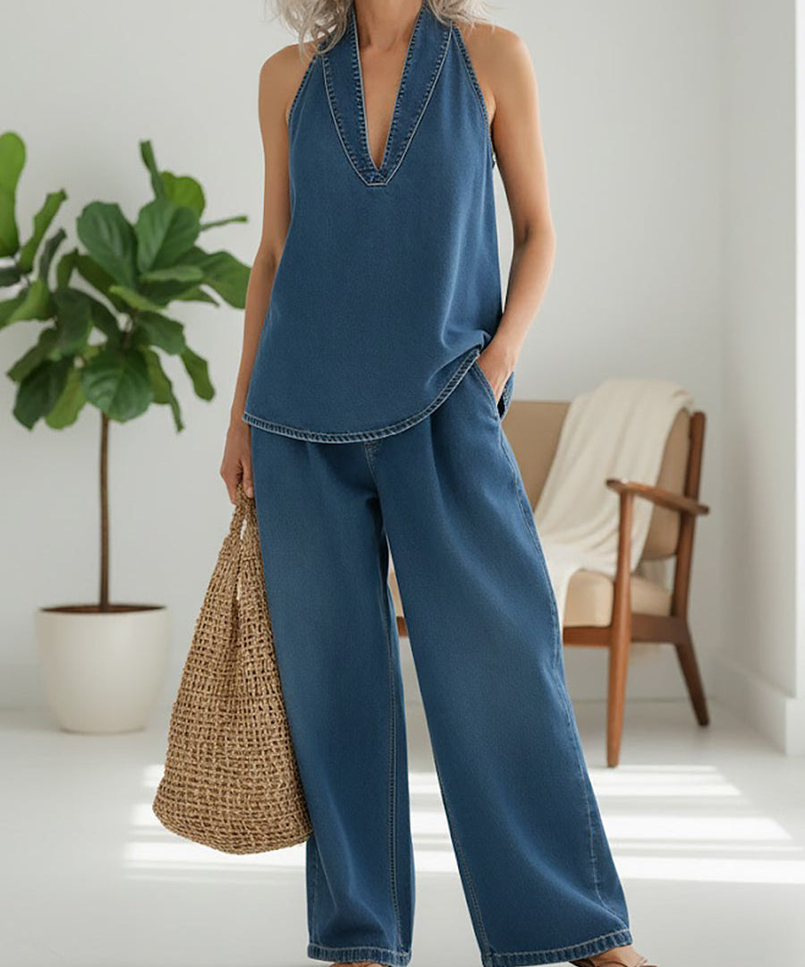 Women's Two-Piece Denim Set, photo 2