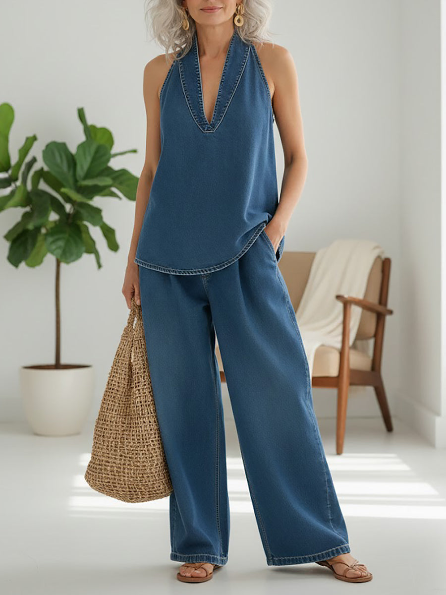 Women's Two-Piece Denim Set, photo 2