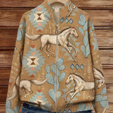 Women's Desert Print Zip Cardigan, photo 2
