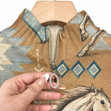 Women's Desert Print Zip Cardigan, photo 3