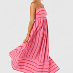 Ilyanthe Elegant Maxi Dress in Pink