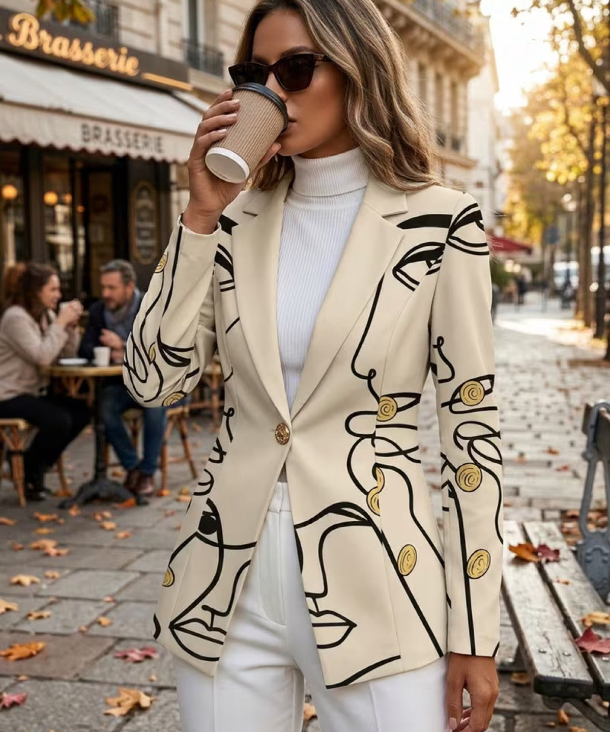 Women's Line Art Blazer, photo 2
