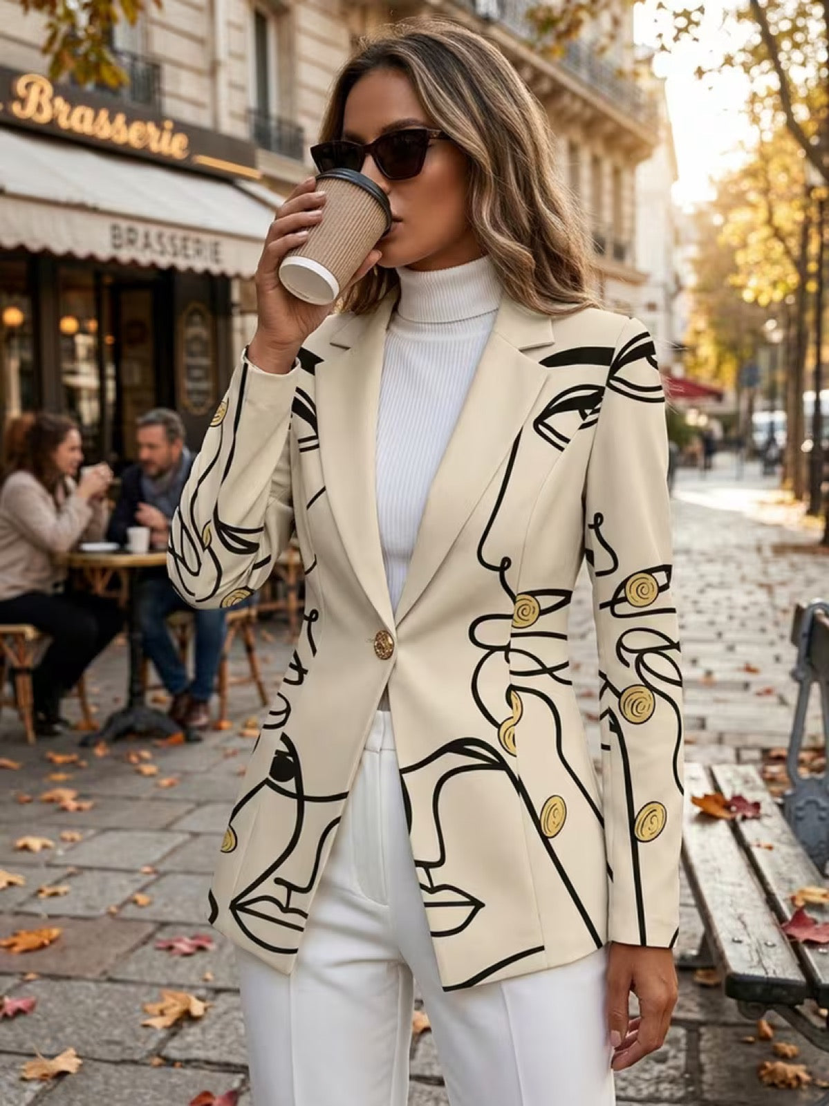 Women's Line Art Blazer, photo 2