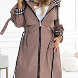 Natalie Trenchcoat Jacket in Brown