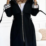 Natalie Trenchcoat Jacket in Black