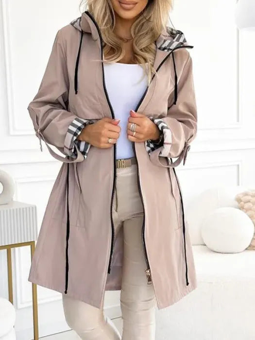 Natalie Trenchcoat Jacket in Beige