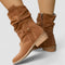 Nadine Comfort Western Boots in Brown