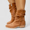 Women's Slouchy Western Boots in Brown