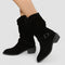 Nadine Comfort Western Boots in Black