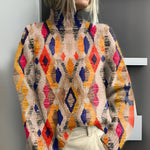 Women's Geometric Pattern Knit Sweater