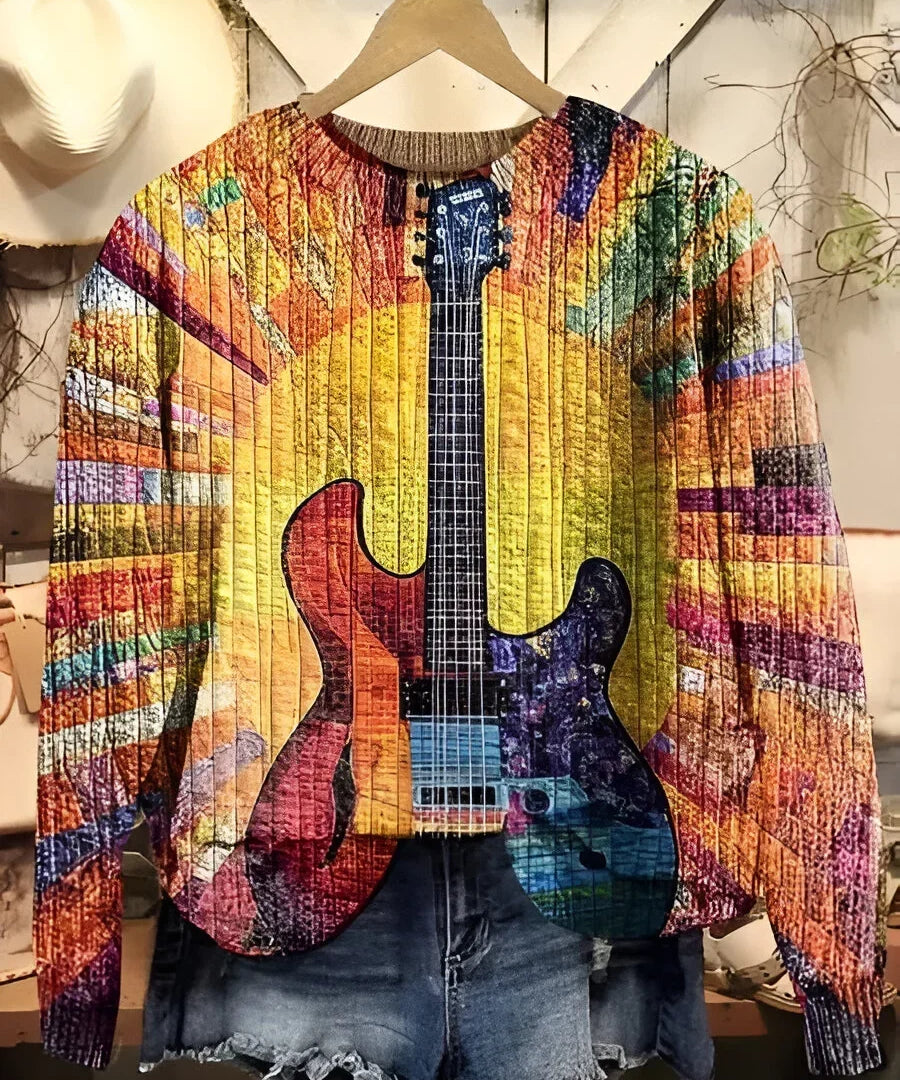 Women's Vibrant Bohemian-Inspired Sweatshirt