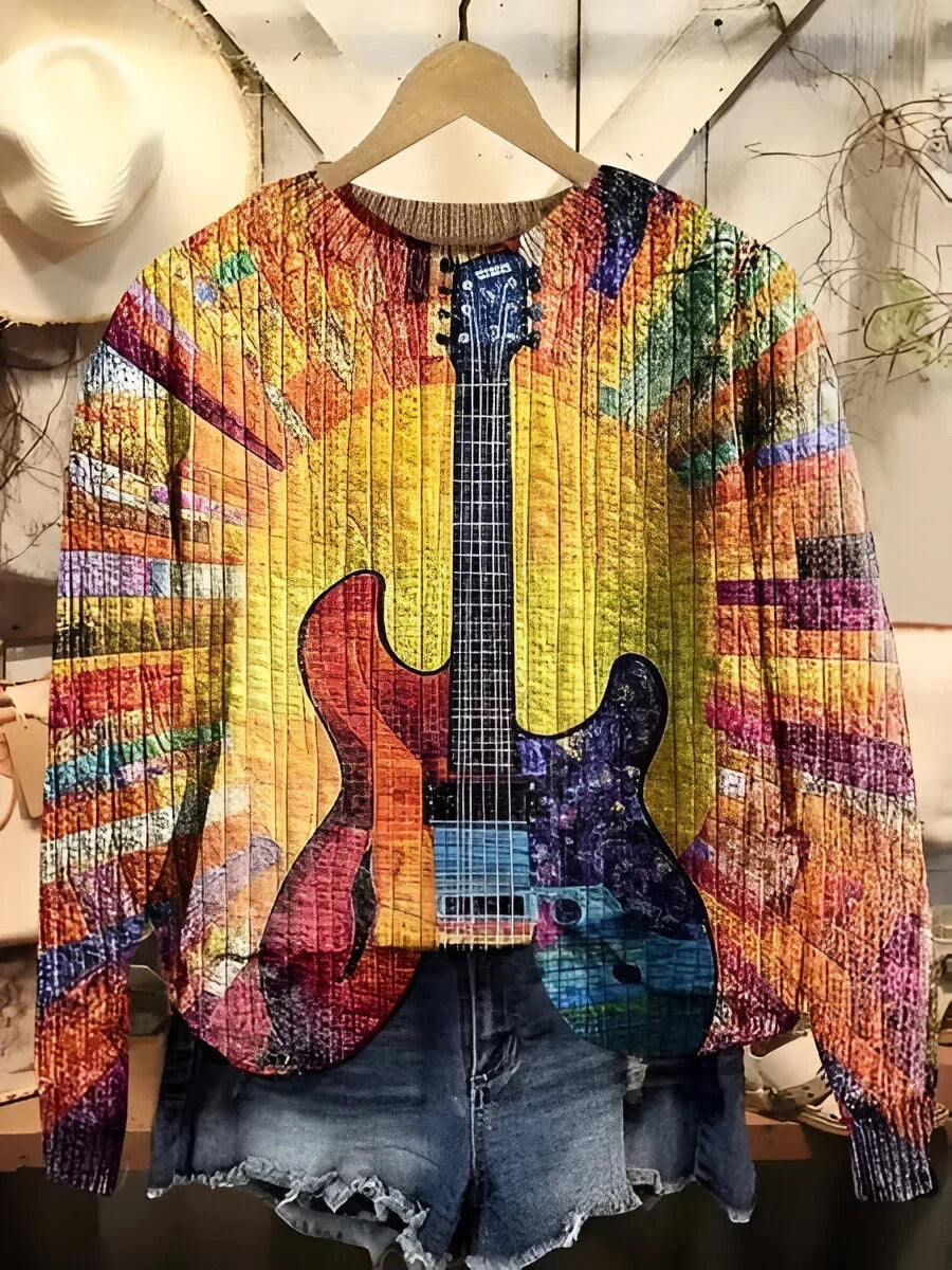 Women's Vibrant Bohemian-Inspired Sweatshirt