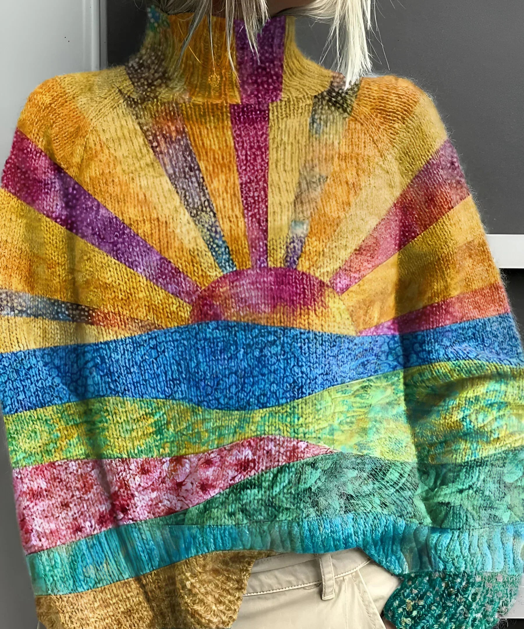 Louise Vibrant and Cheerful Turtleneck