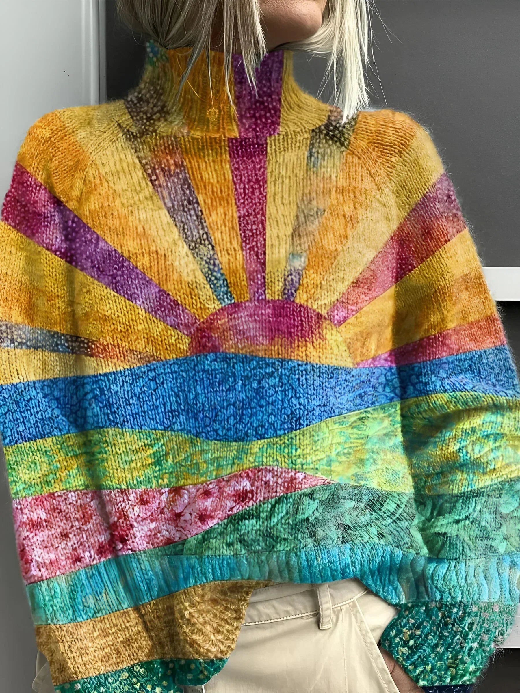 Louise Vibrant and Cheerful Turtleneck