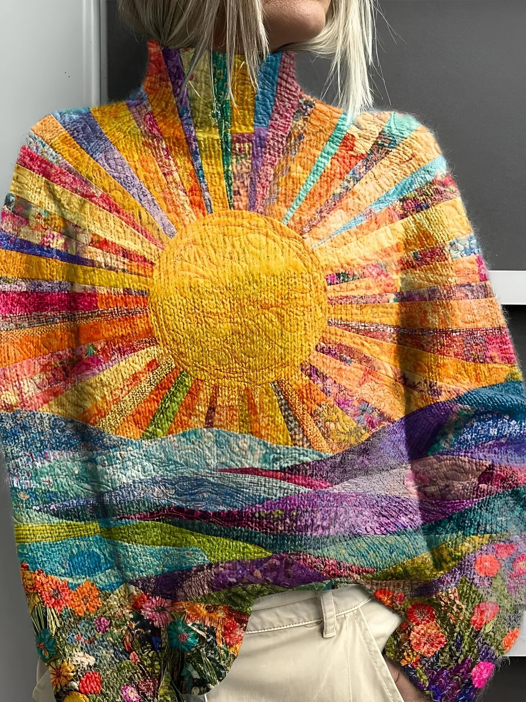 Simone Vibrant and Cheerful Turtleneck