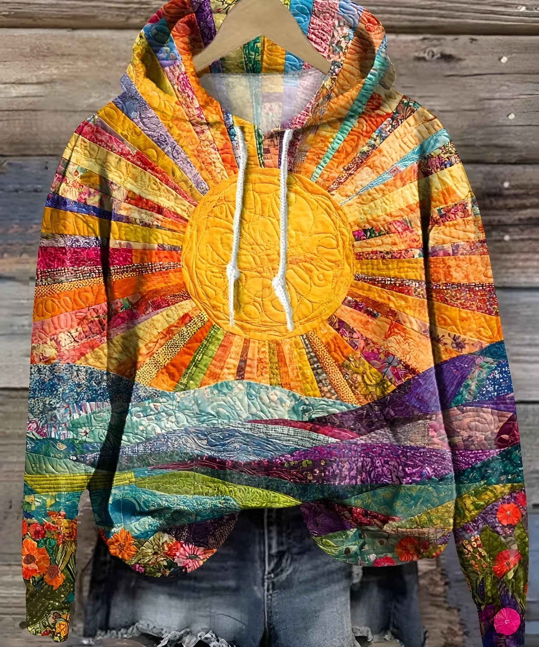 Women's Vibrant Sunrise Hoodie