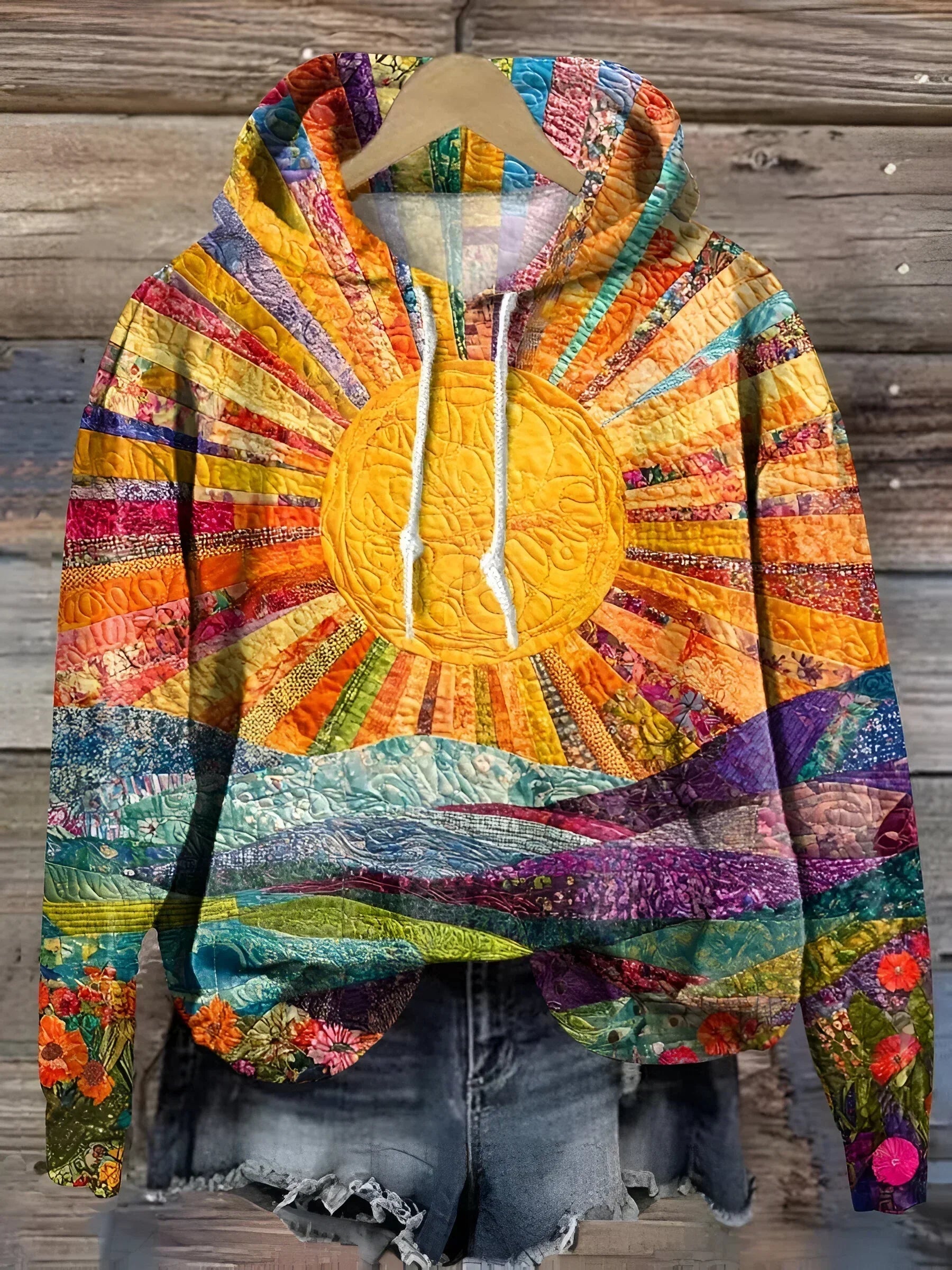 Women's Vibrant Sunrise Hoodie