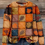 Women's Cozy Patchwork Knit Sweater