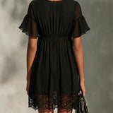 Women's Black Mini Dress, photo 3