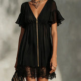 Women's Black Mini Dress