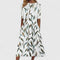 Sarah Elegant Midi Dress in Green