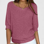 Women's Effortless Knit Sweater in Pink