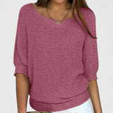 Women's Effortless Knit Sweater in Pink