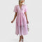 Elanqi Elegant Midi Dress in Baby Pink