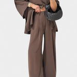 V-Neck Top with Straight-Leg Pants Set, photo 2