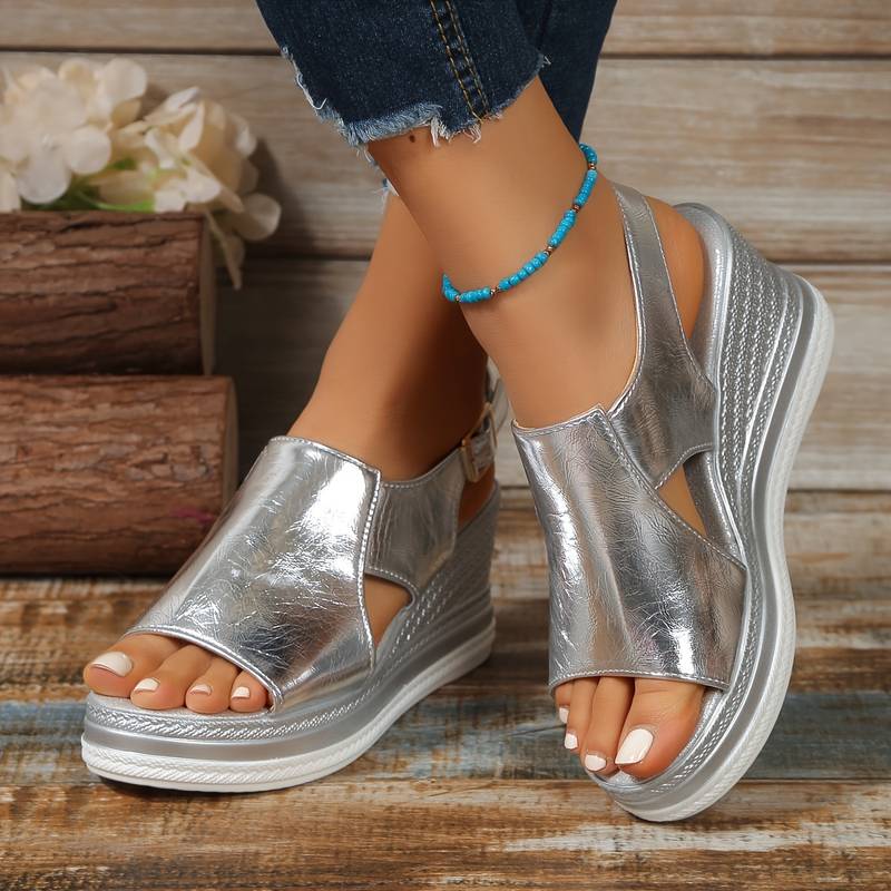 Palma Comfort Sandals in Silver
