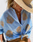 Women's Elegant Blouse – Naomi in Blue