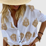 Women's Elegant Blouse – Naomi in White
